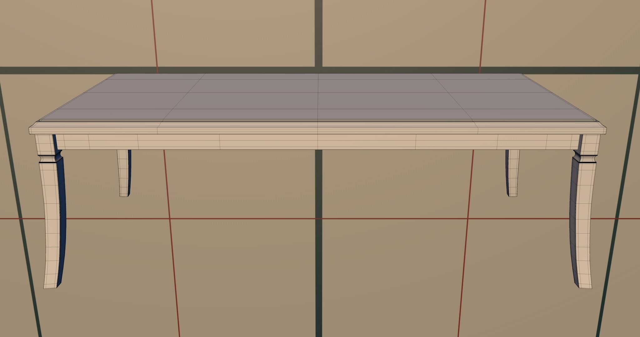 Coffe table PBR 3D model_4