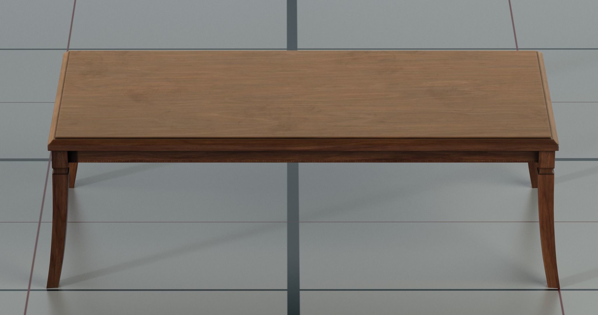 Coffe table PBR 3D model_2