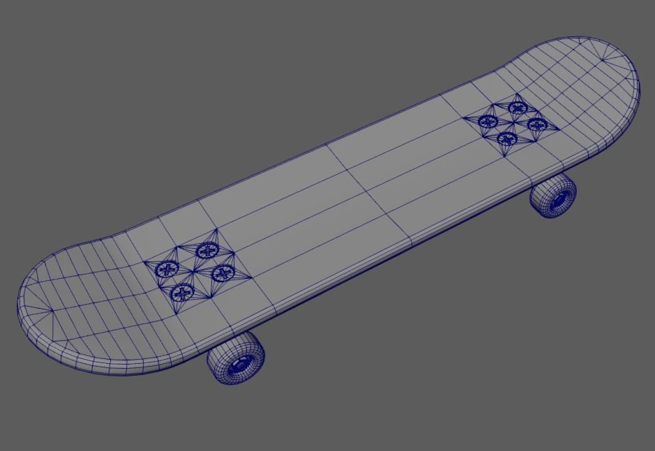 Finger Skateboard Low-poly 3D model_6