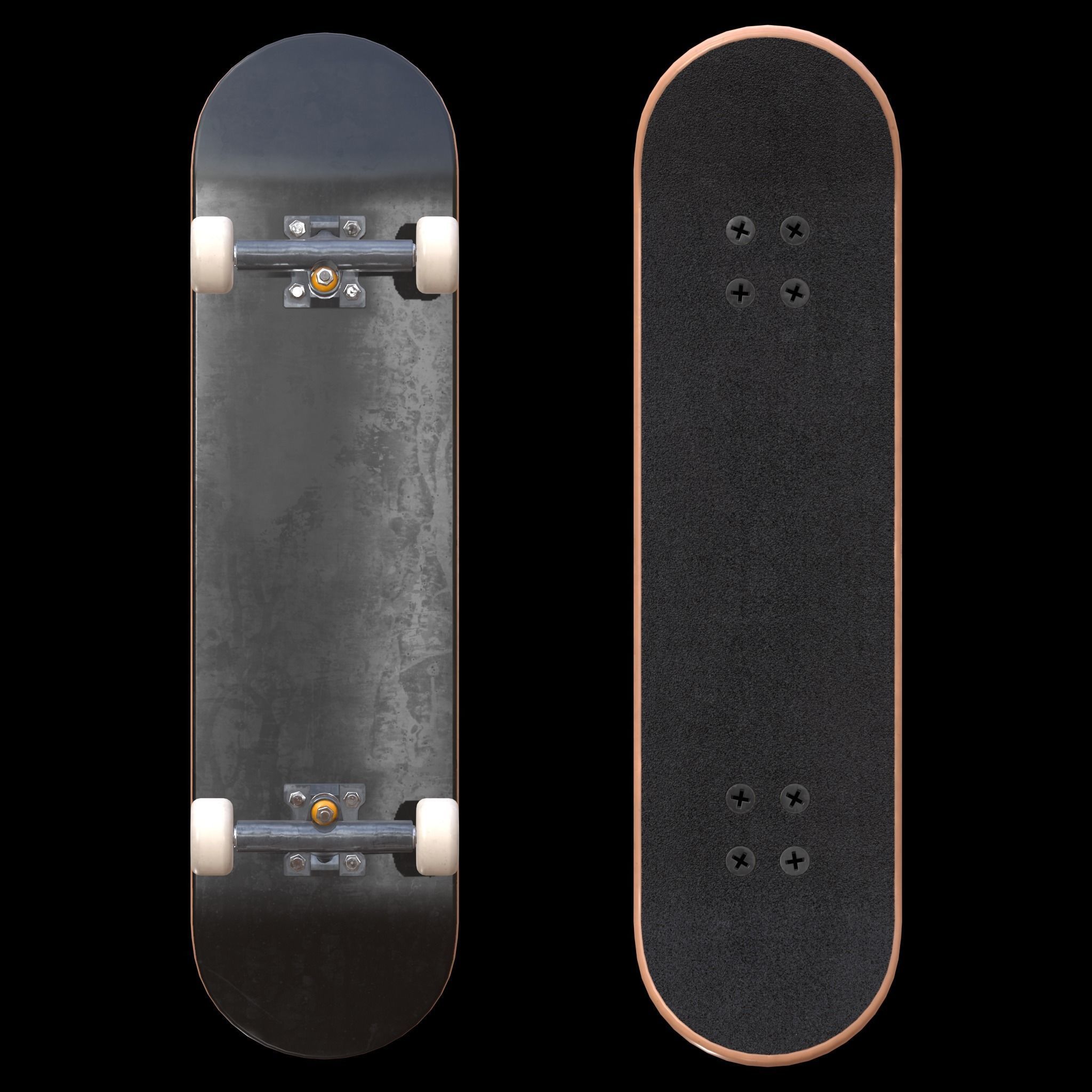 Finger Skateboard Low-poly 3D model_2