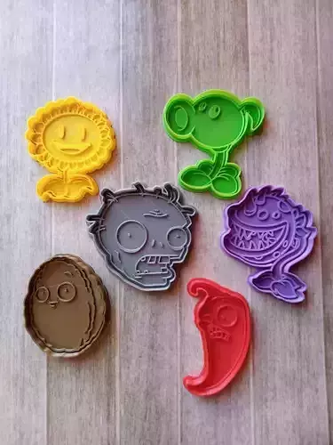 PLANTS VS ZOMBIES CORTANTES DE GALLETAS