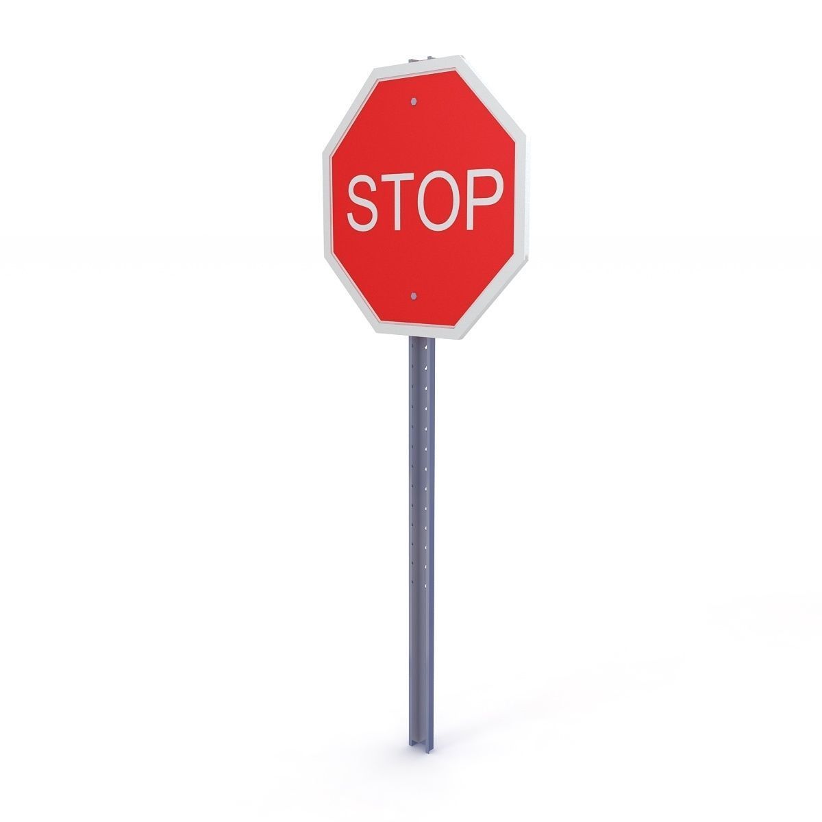 Stop Sign 3D model_1