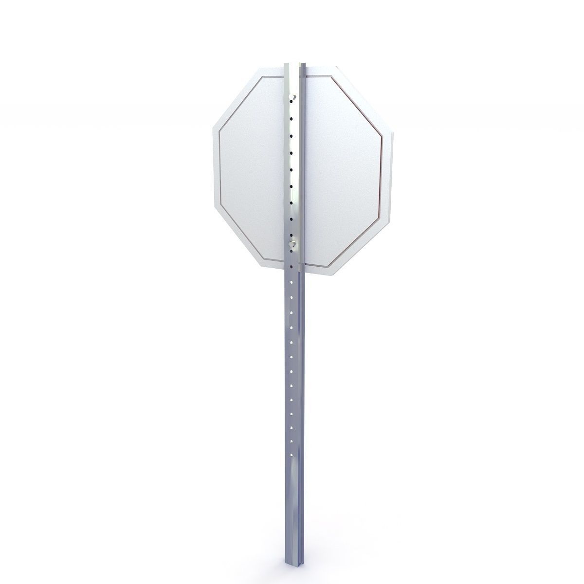 Stop Sign 3D model_3