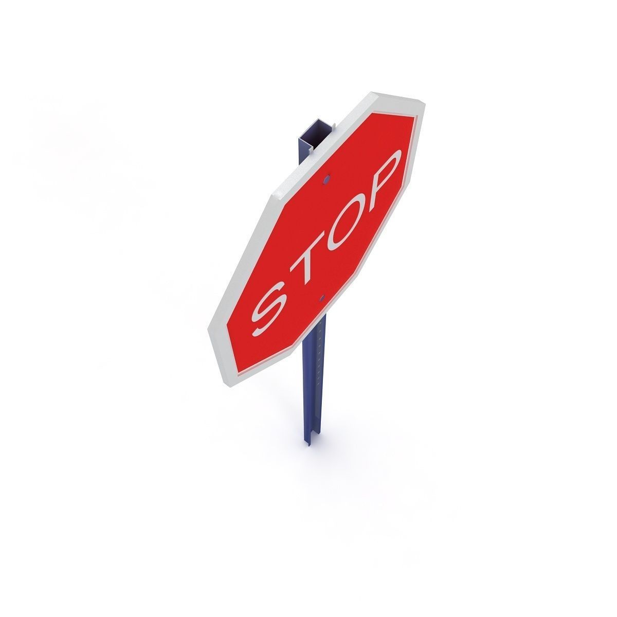 Stop Sign 3D model_2