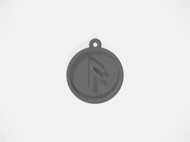 Rune Symbol - Ansuz - A 3D print model