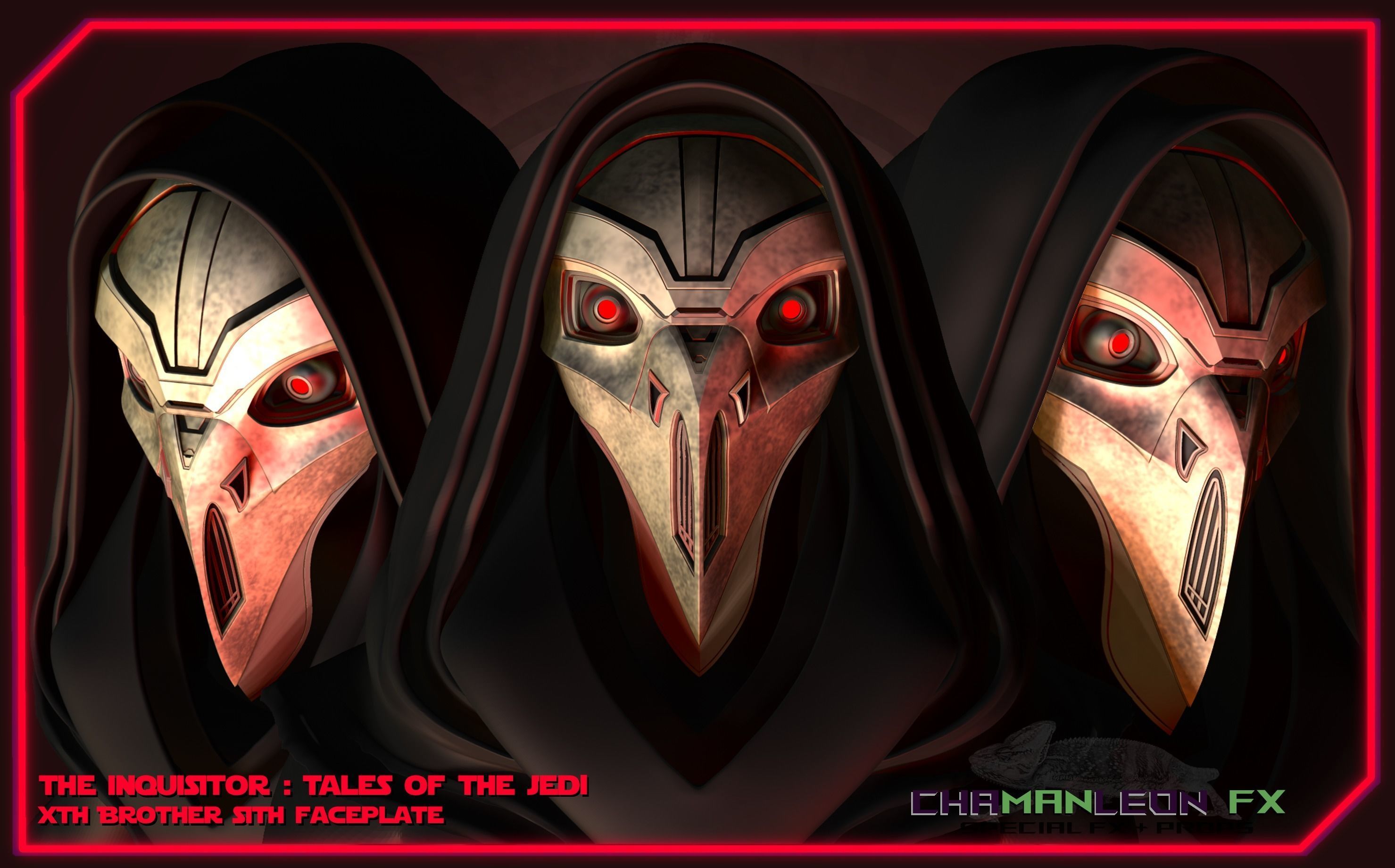 Inquistor Mask Xth Brother Mask of Inquisitor from Tales of the Jedi 3D model 3D ...