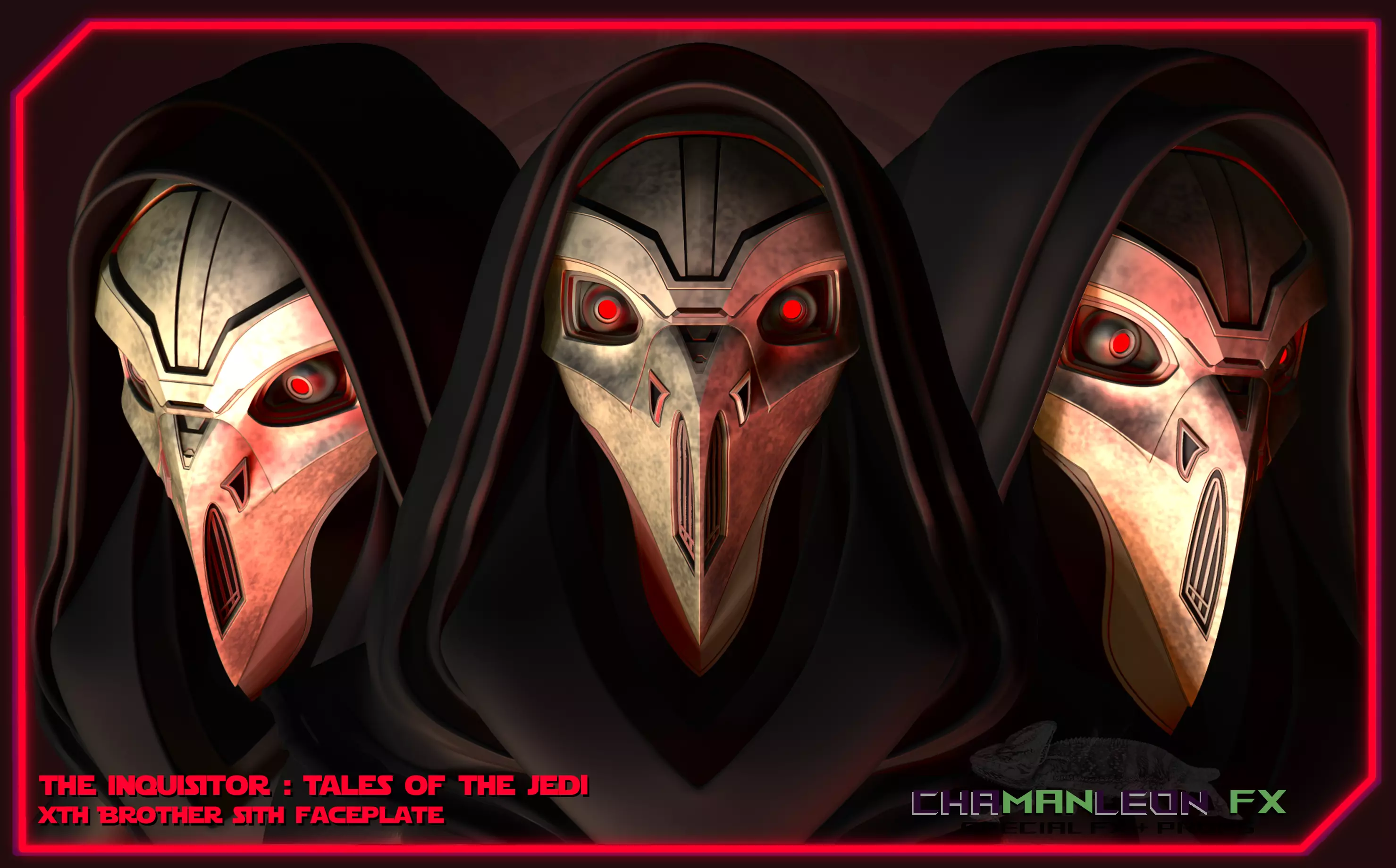Xth Brother Mask of Inquisitor from Tales of the Jedi 3D print model_0
