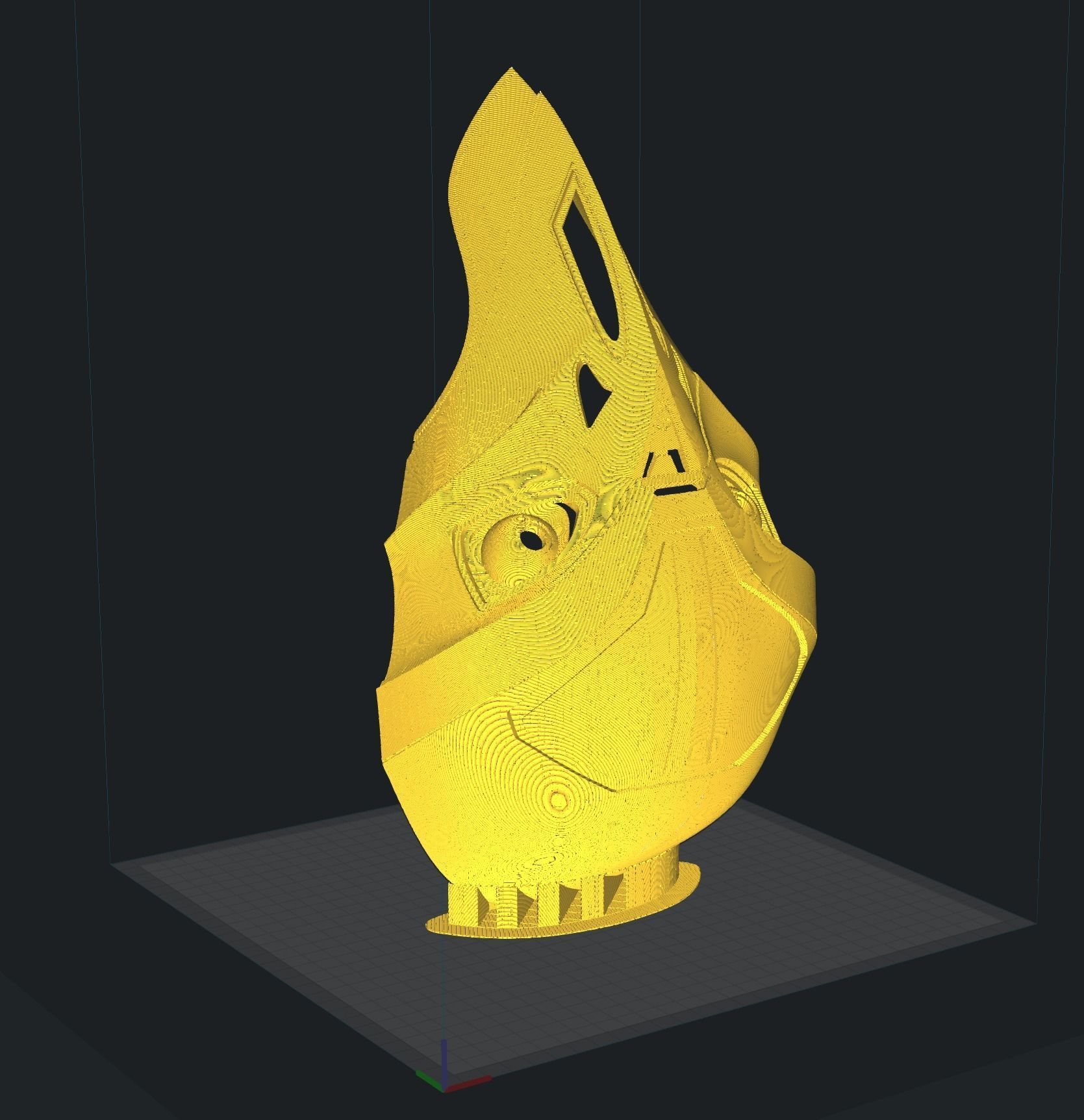 Xth Brother Mask of Inquisitor from Tales of the Jedi 3D print model_20