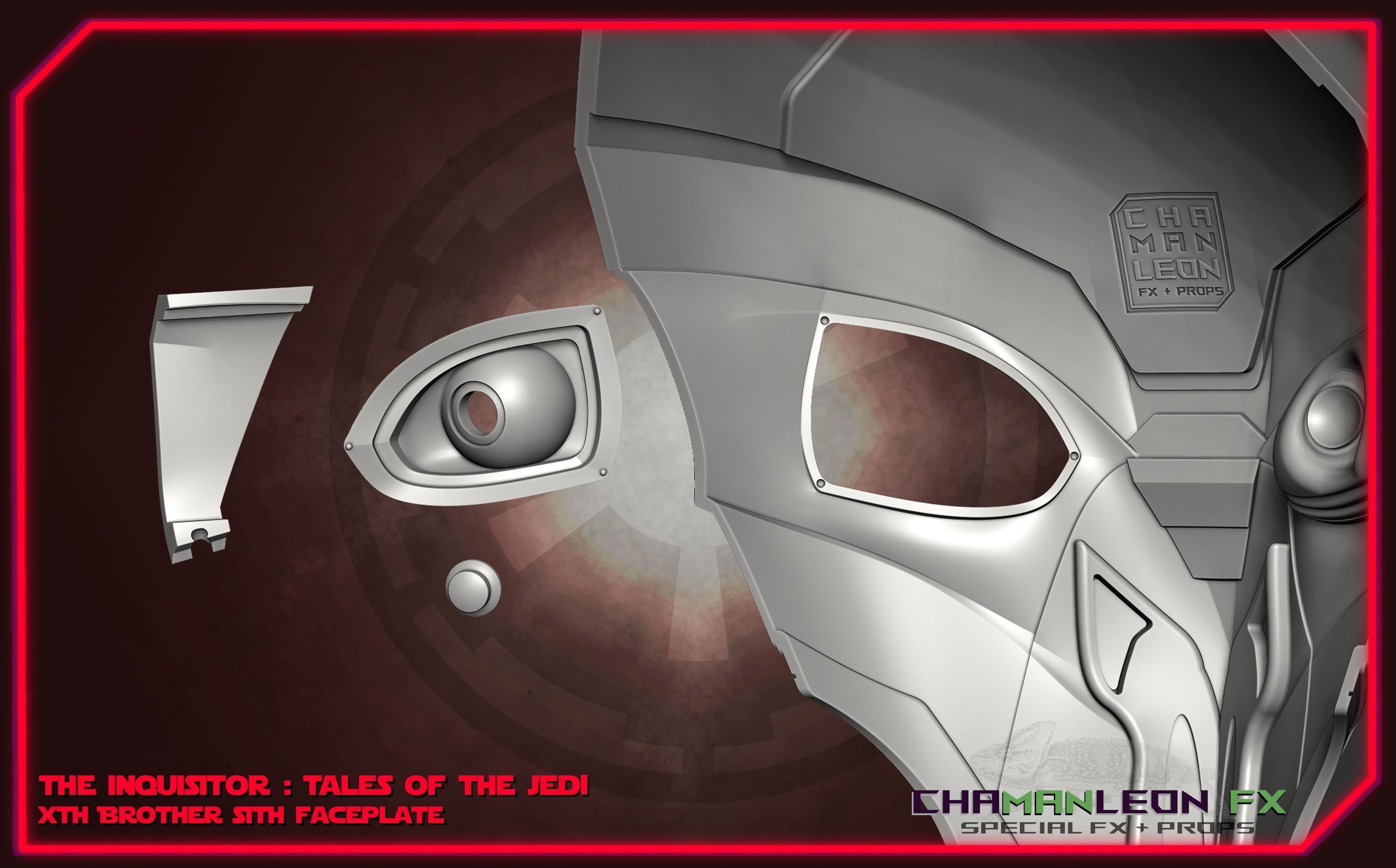 Xth Brother Mask of Inquisitor from Tales of the Jedi 3D print model_15