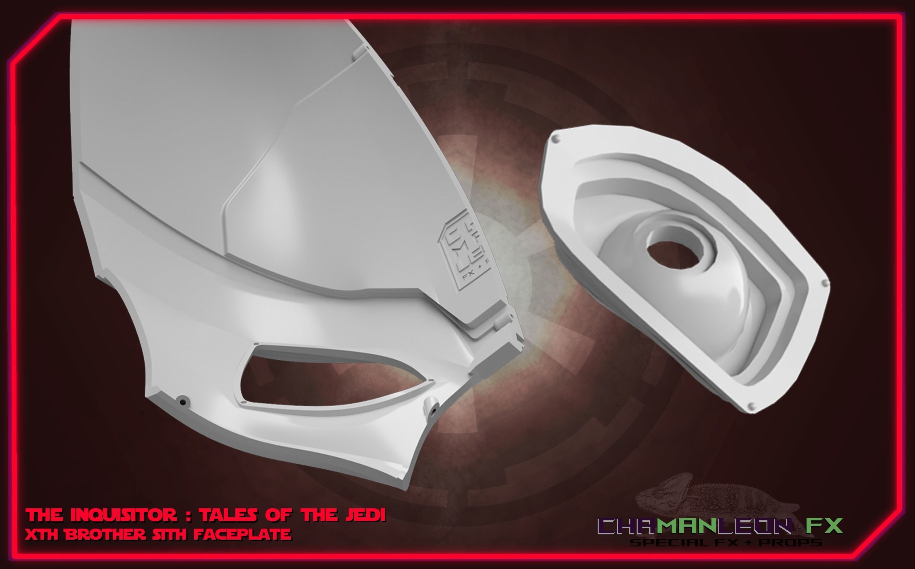 Xth Brother Mask of Inquisitor from Tales of the Jedi 3D print model_16