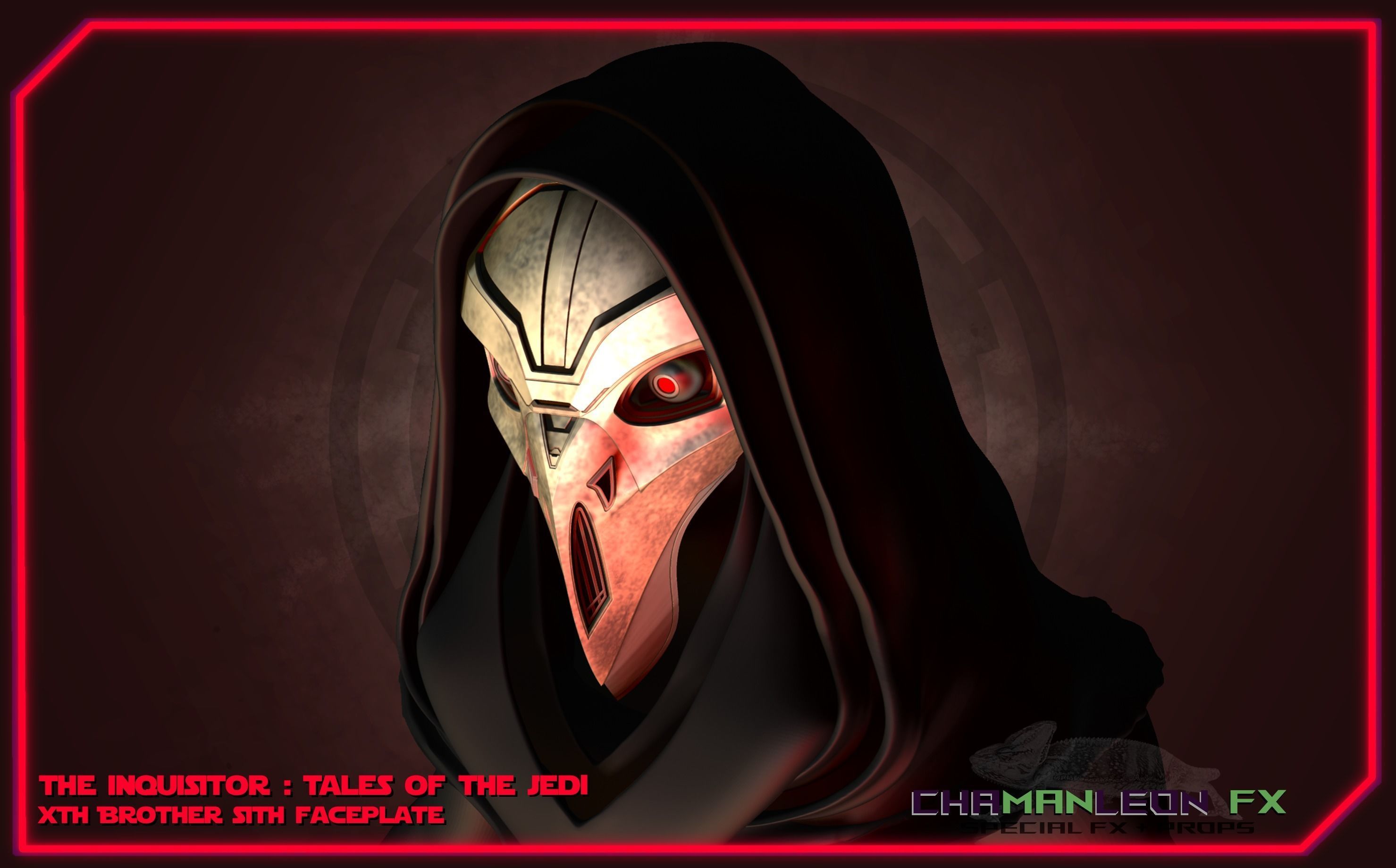 Xth Brother Mask of Inquisitor from Tales of the Jedi 3D print model_9