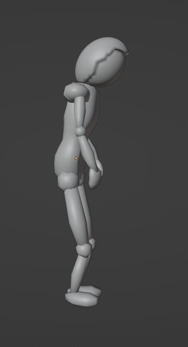 Silly Dancing Man  Low-poly 3D model_2