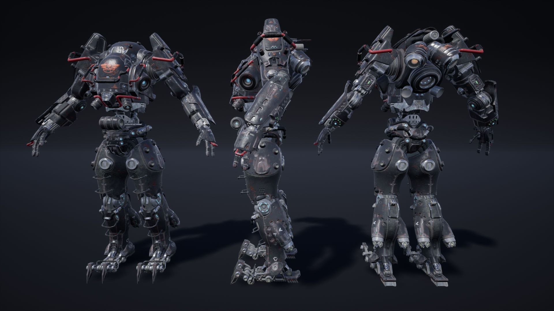 Dystopia Soldiers Pack Low-poly 3D model_10