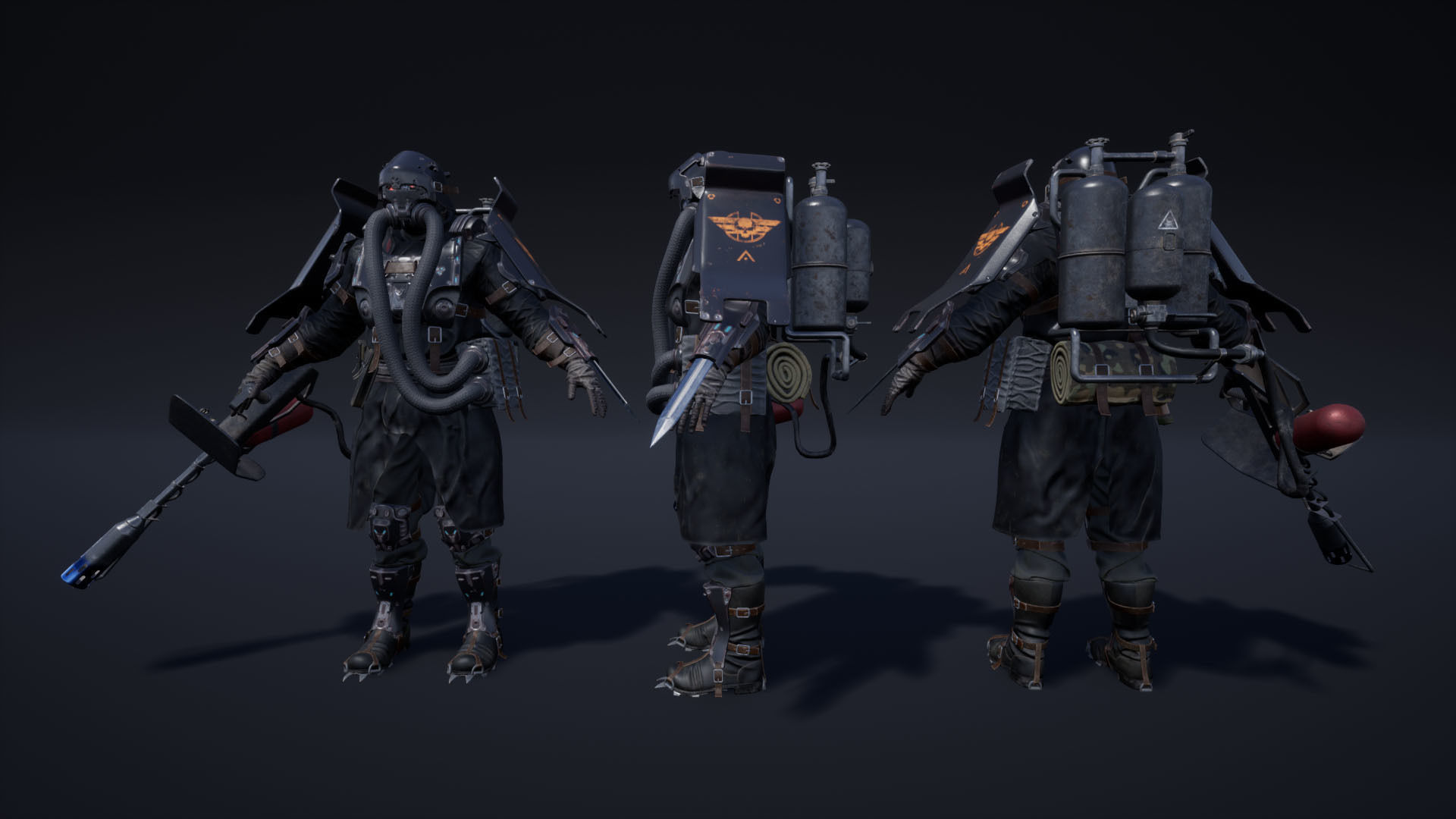 Dystopia Soldiers Pack Low-poly 3D model_20