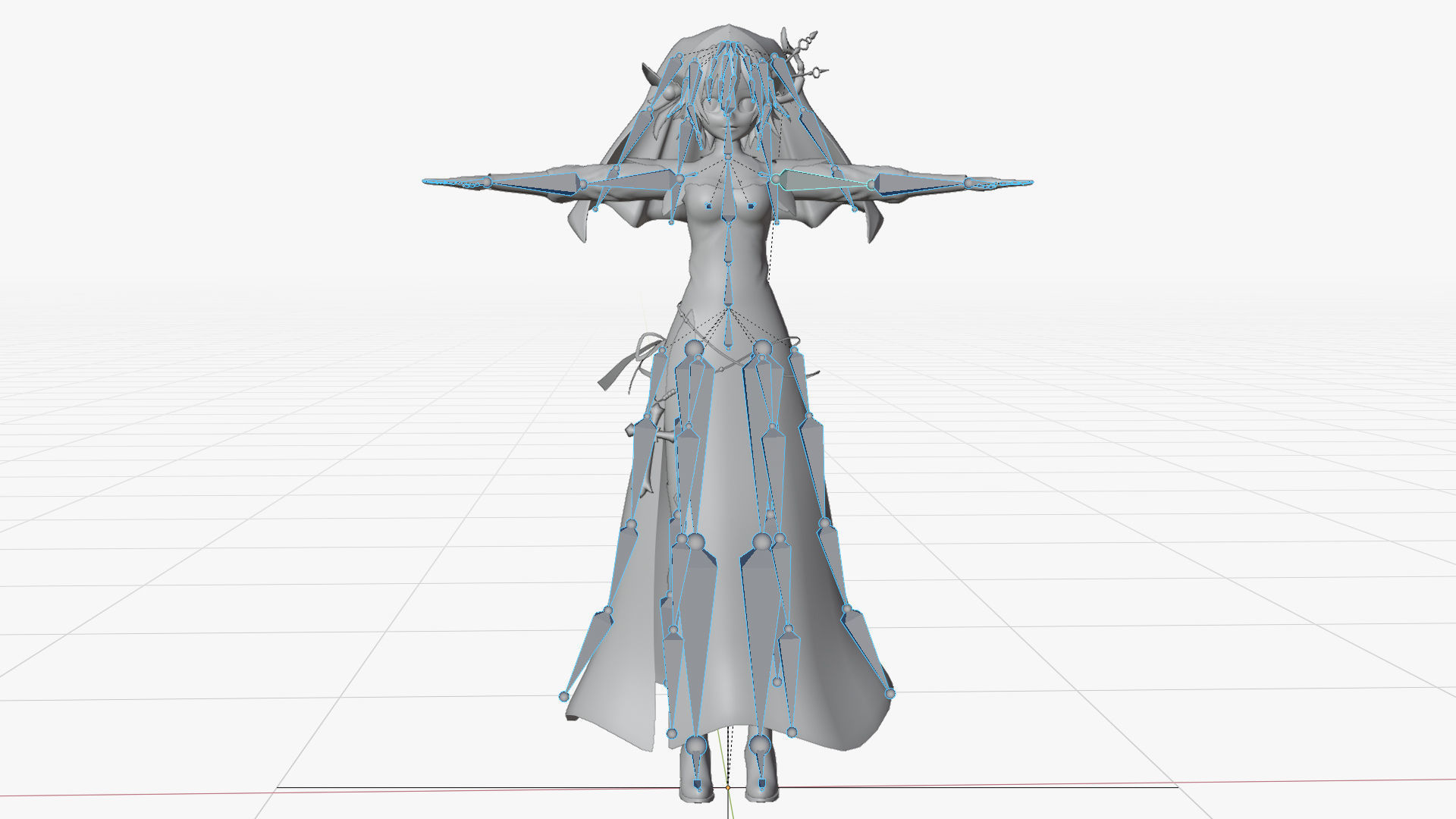 Honjou Nia Date a live Low-poly 3D model_5
