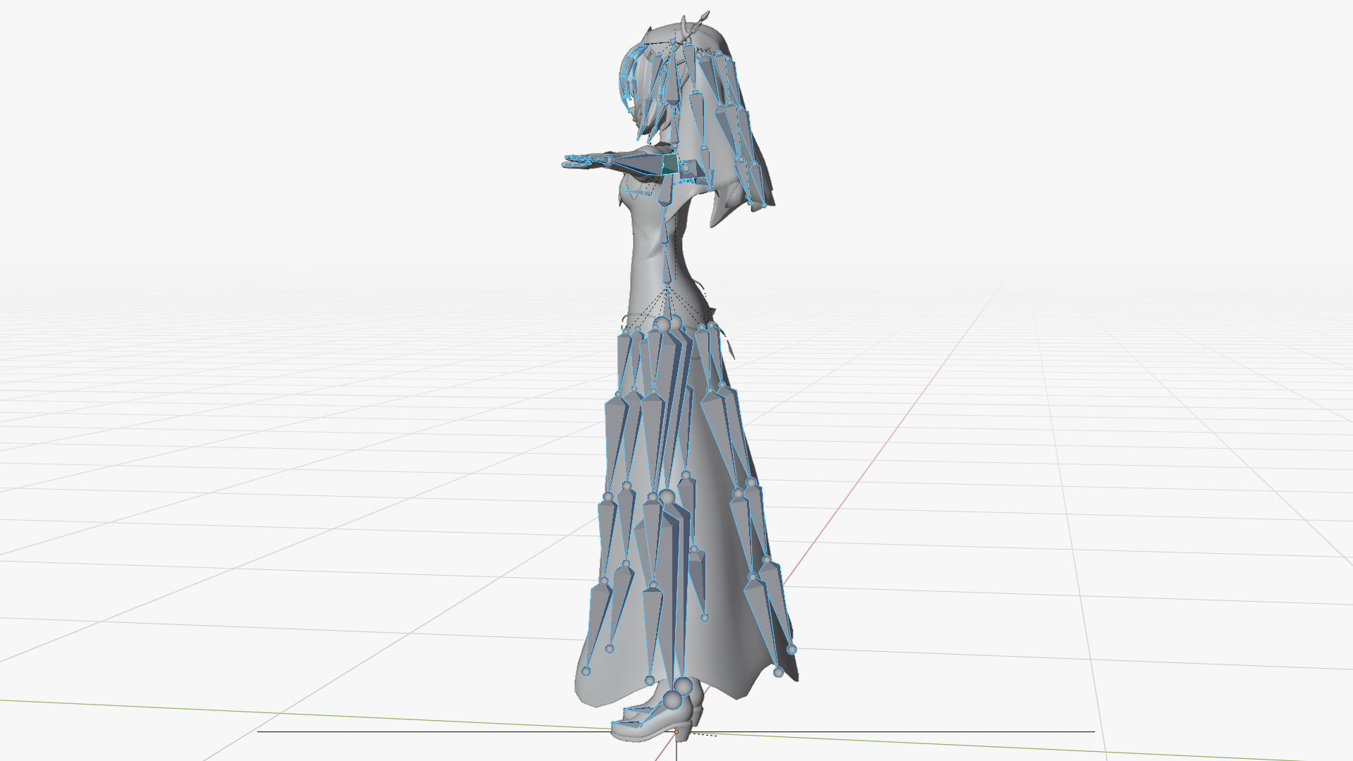 Honjou Nia Date a live Low-poly 3D model_23