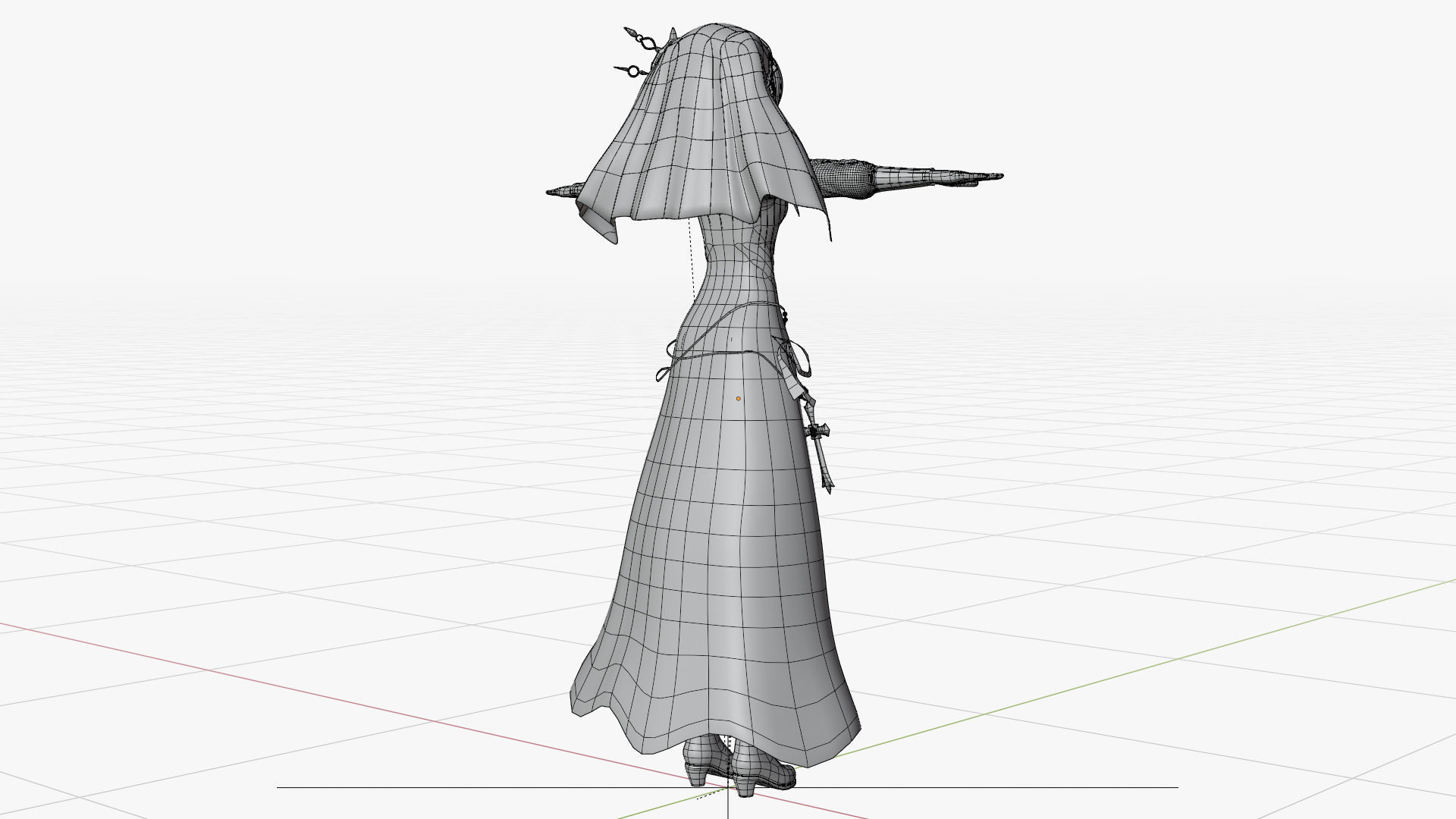 Honjou Nia Date a live Low-poly 3D model_13