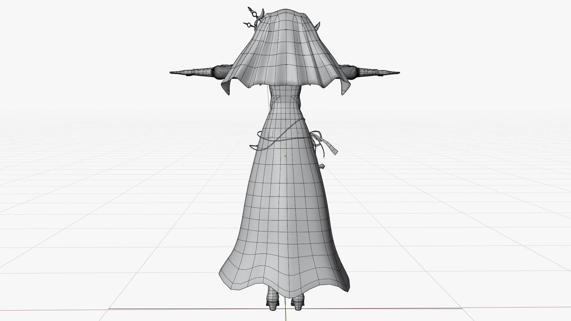 Honjou Nia Date a live Low-poly 3D model_16