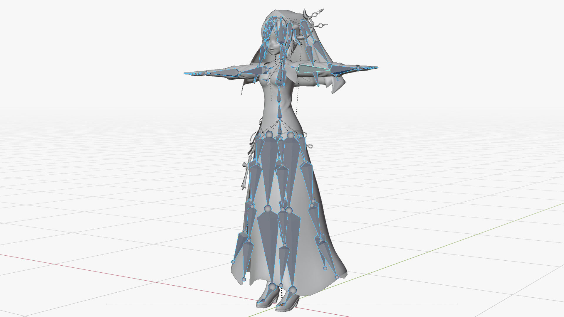 Honjou Nia Date a live Low-poly 3D model_26