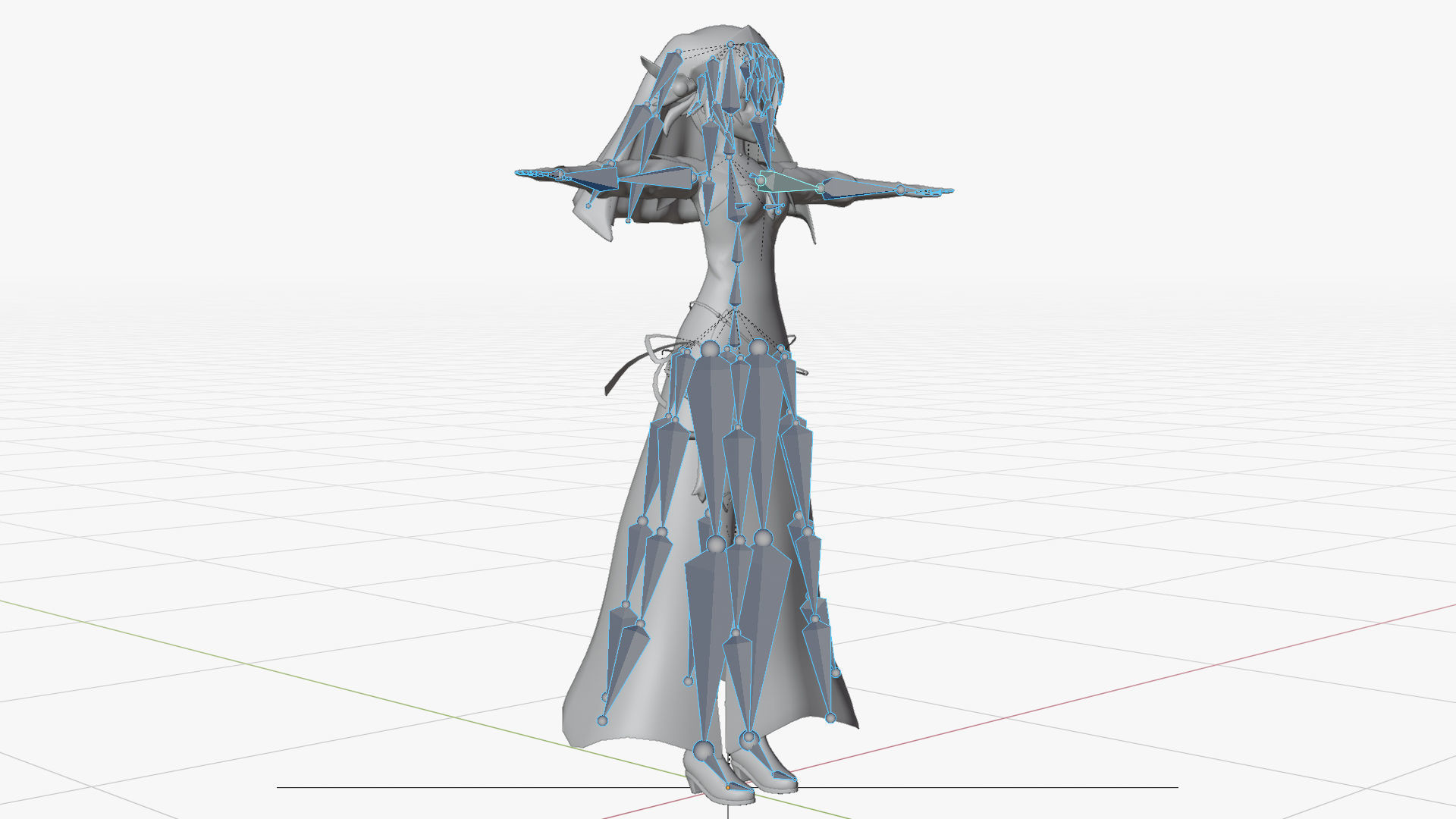 Honjou Nia Date a live Low-poly 3D model_8