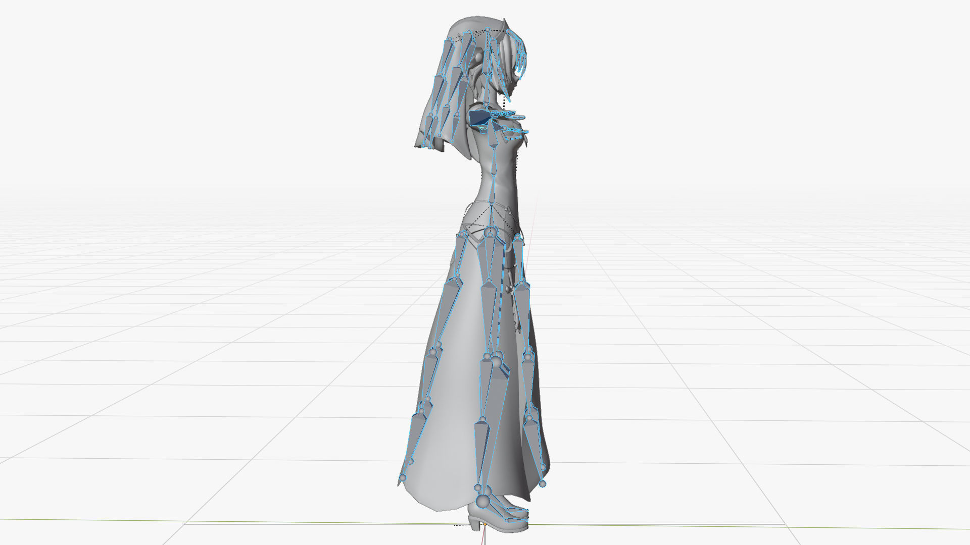 Honjou Nia Date a live Low-poly 3D model_11