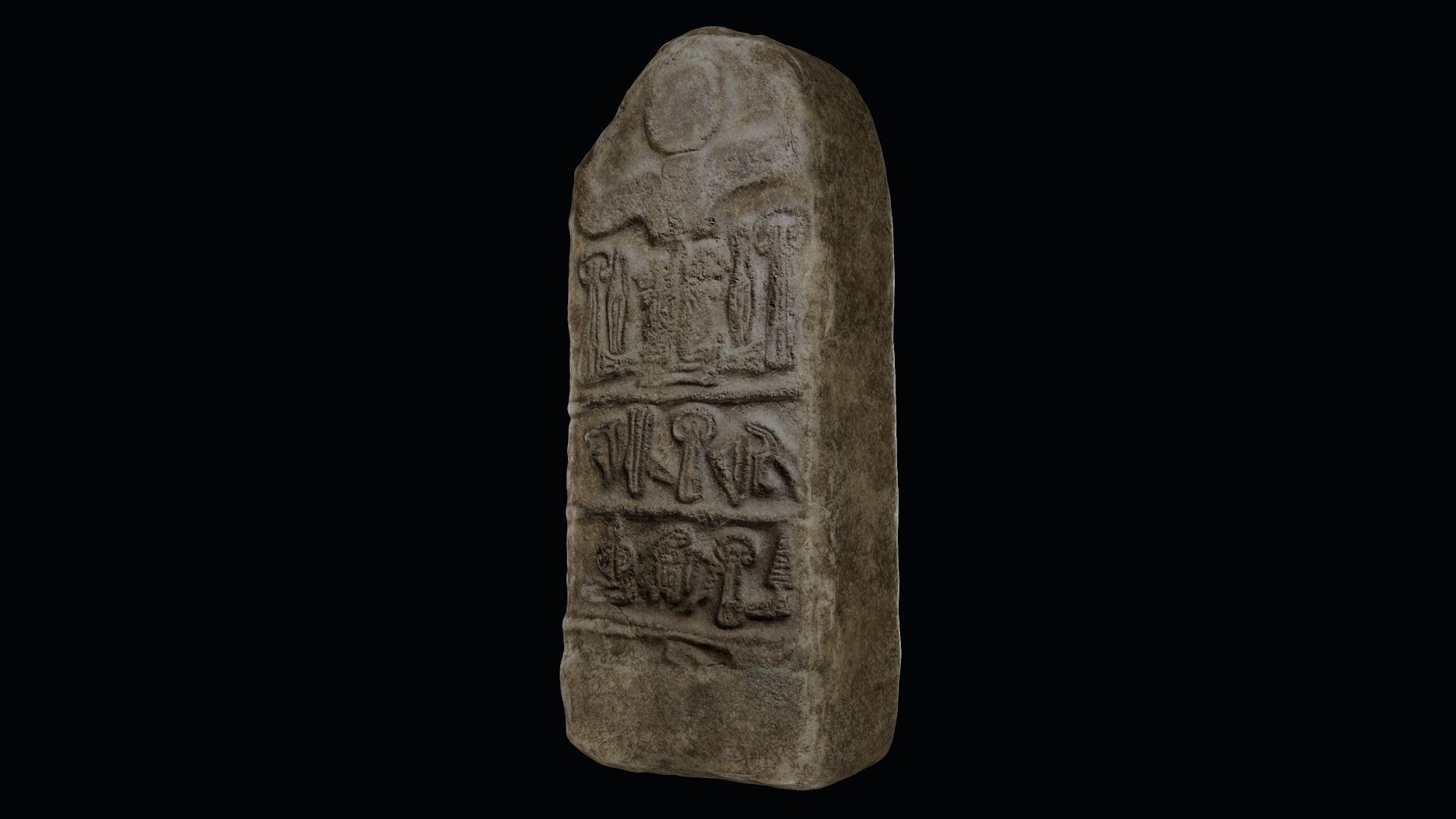 Stele of Tudhaliya IV Low-poly 3D model_13