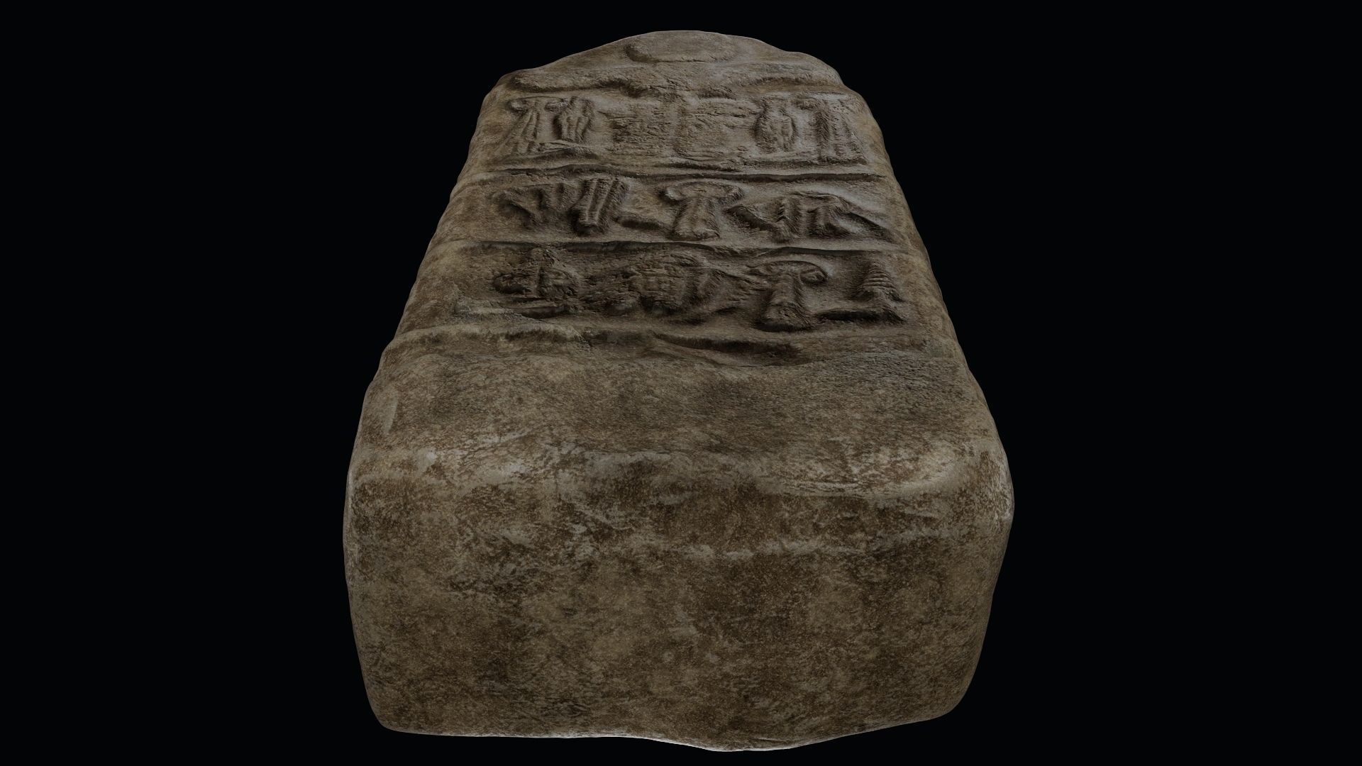 Stele of Tudhaliya IV Low-poly 3D model_12