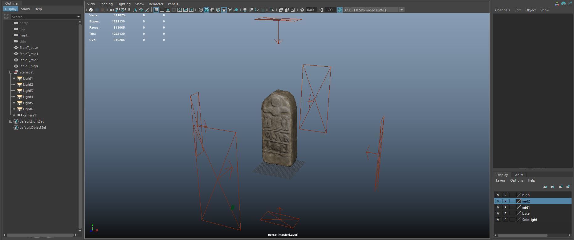 Stele of Tudhaliya IV Low-poly 3D model_71
