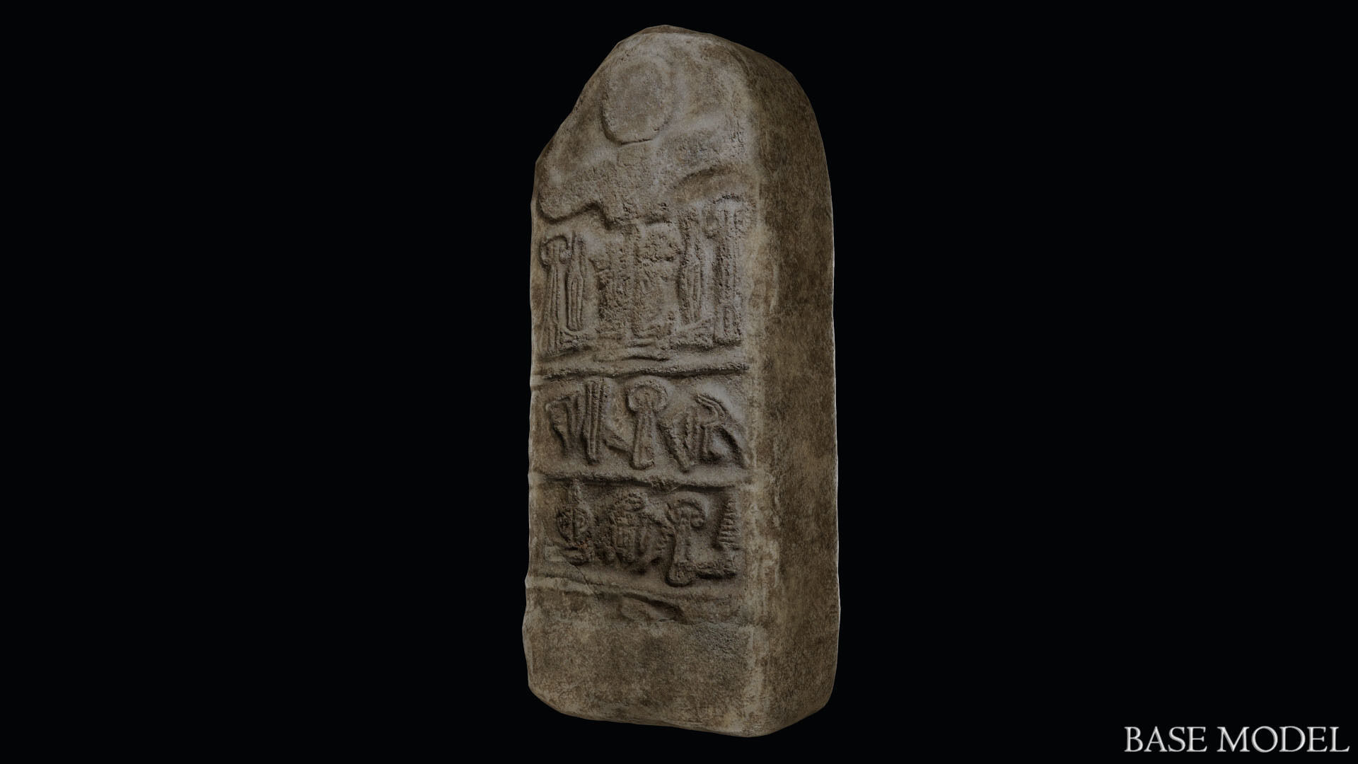Stele of Tudhaliya IV Low-poly 3D model_40