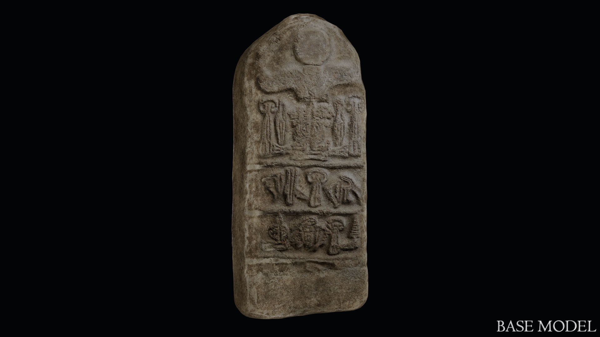 Stele of Tudhaliya IV Low-poly 3D model_19