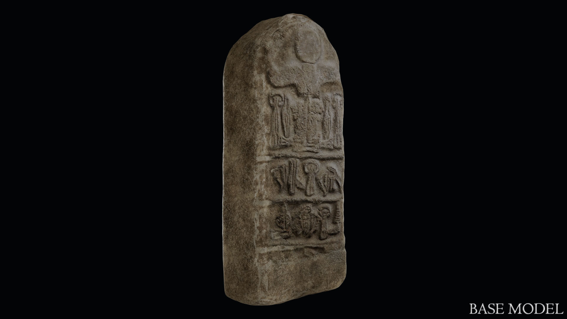 Stele of Tudhaliya IV Low-poly 3D model_22