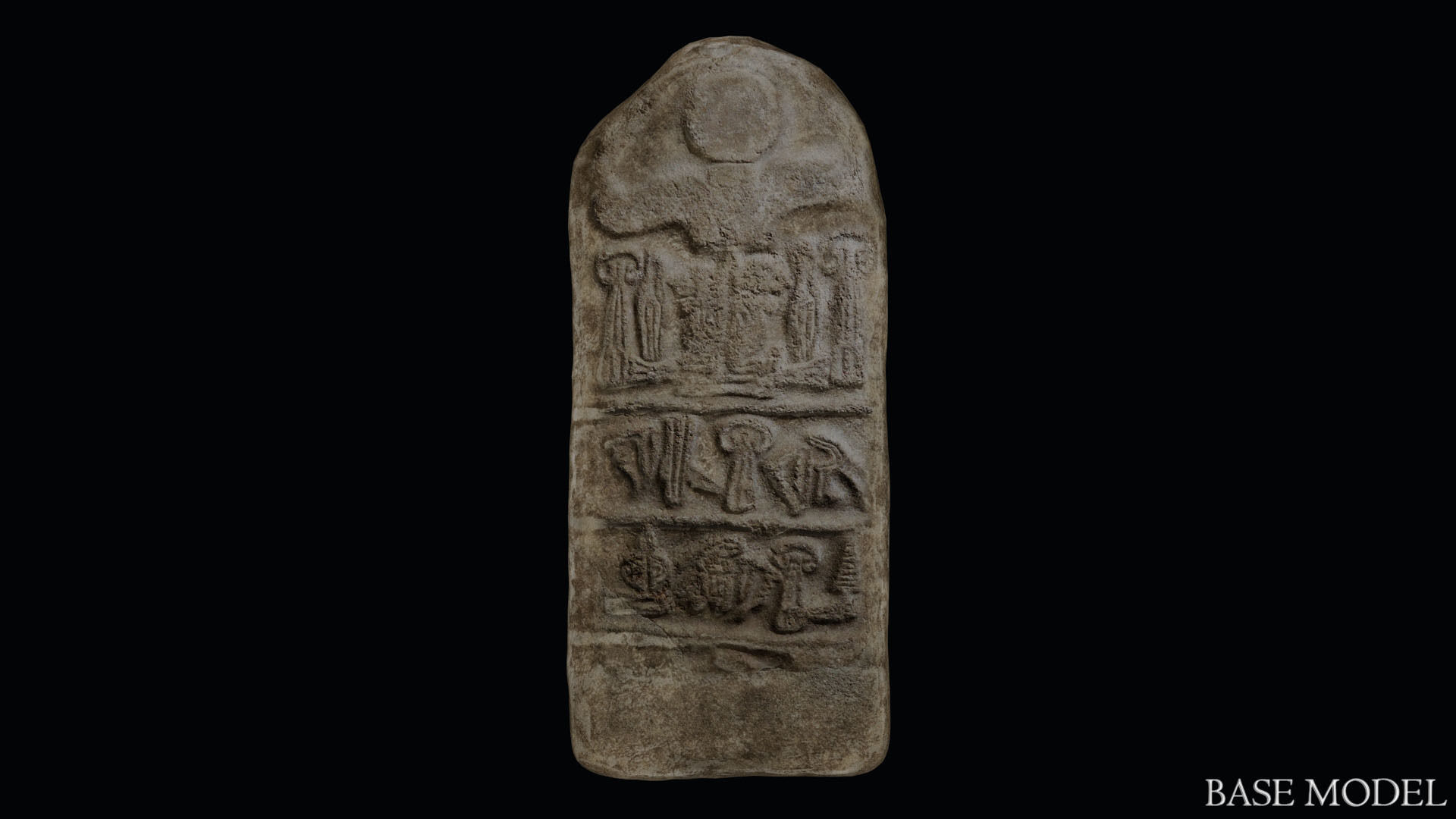 Stele of Tudhaliya IV Low-poly 3D model_18