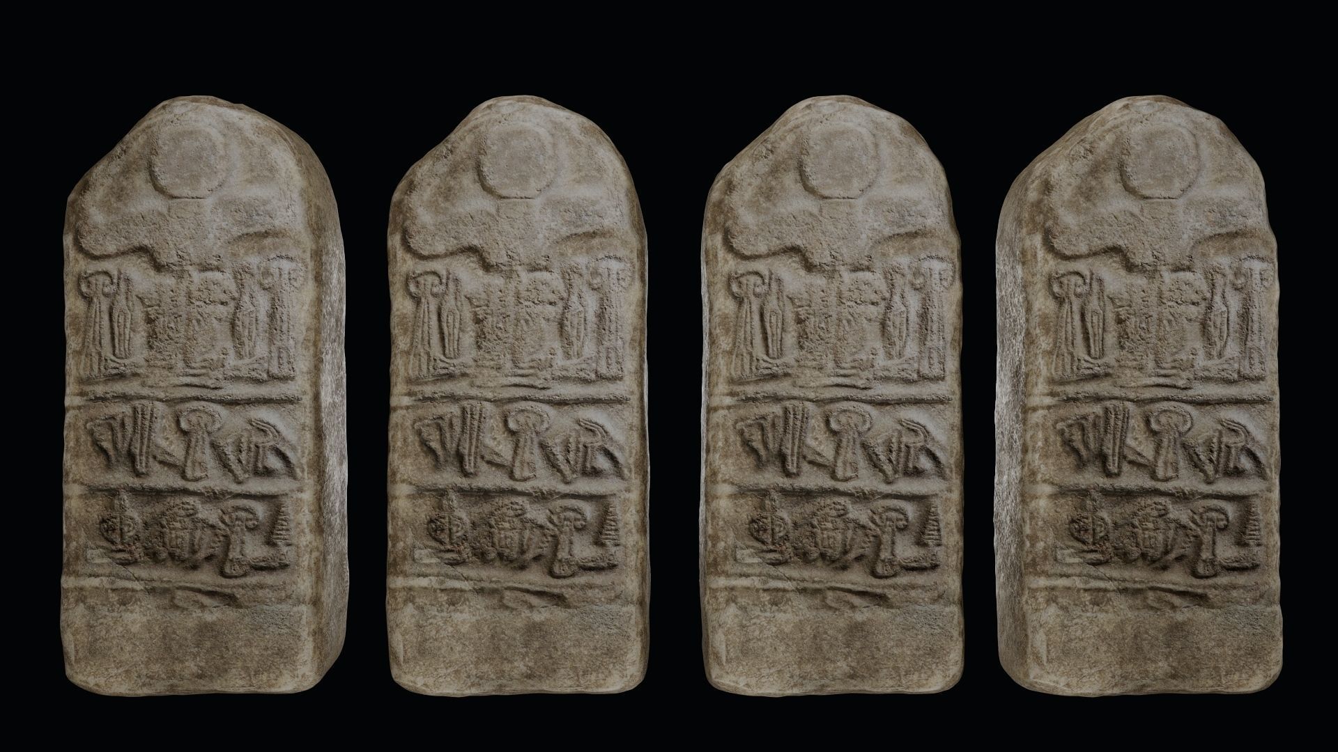Stele of Tudhaliya IV Low-poly 3D model_62