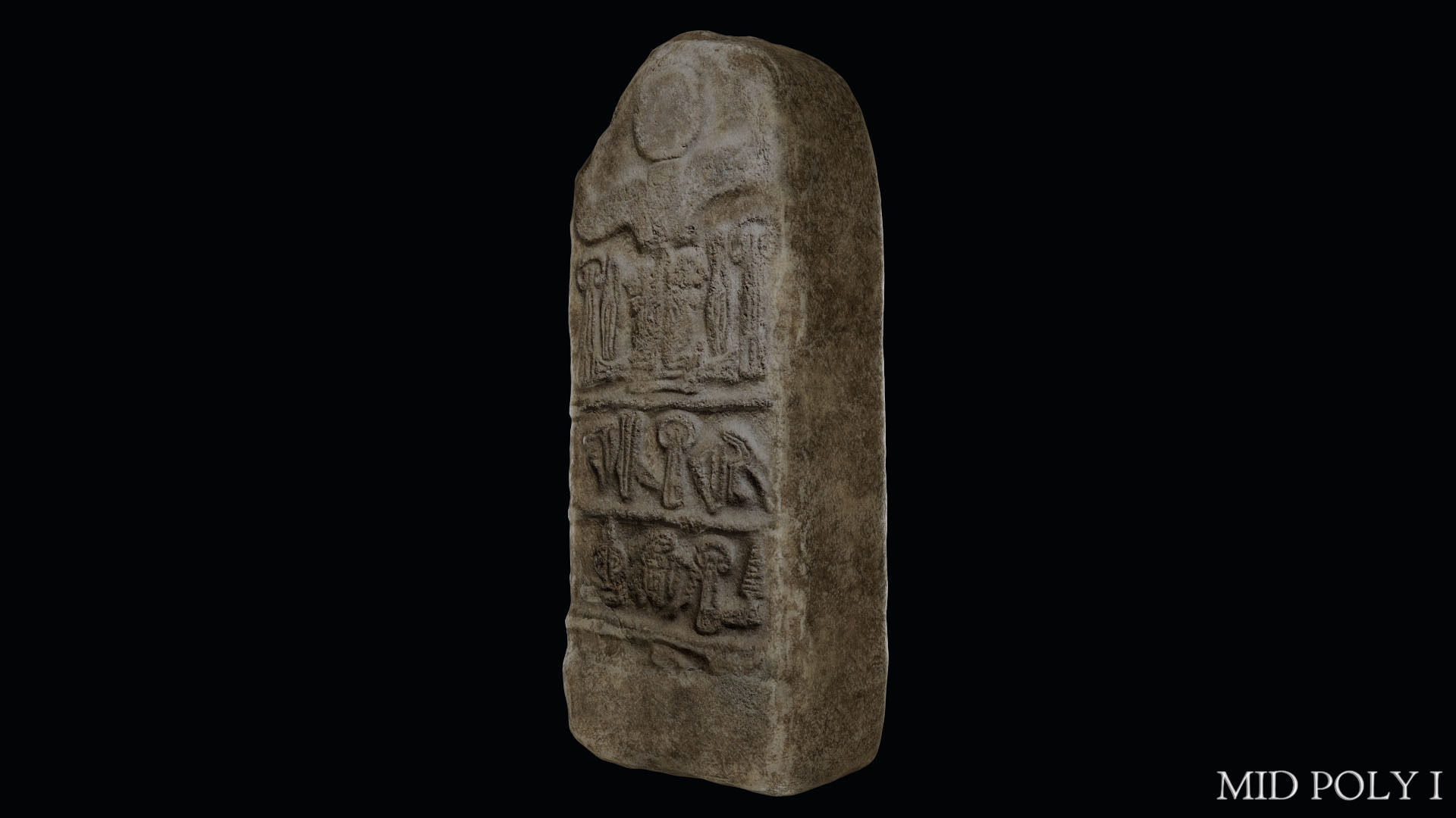 Stele of Tudhaliya IV Low-poly 3D model_51