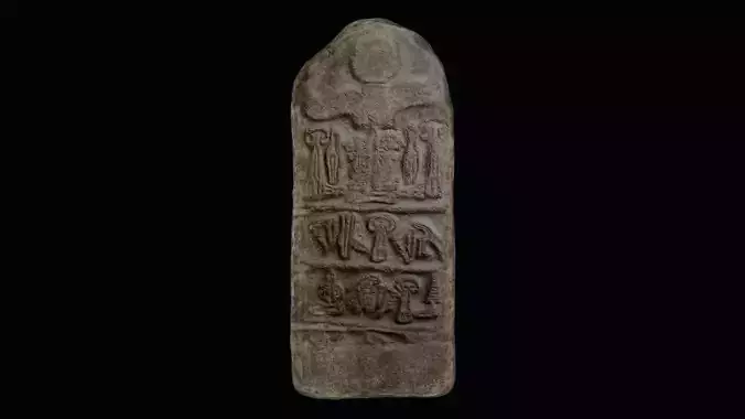 Stele of Tudhaliya IV Low-poly 3D model