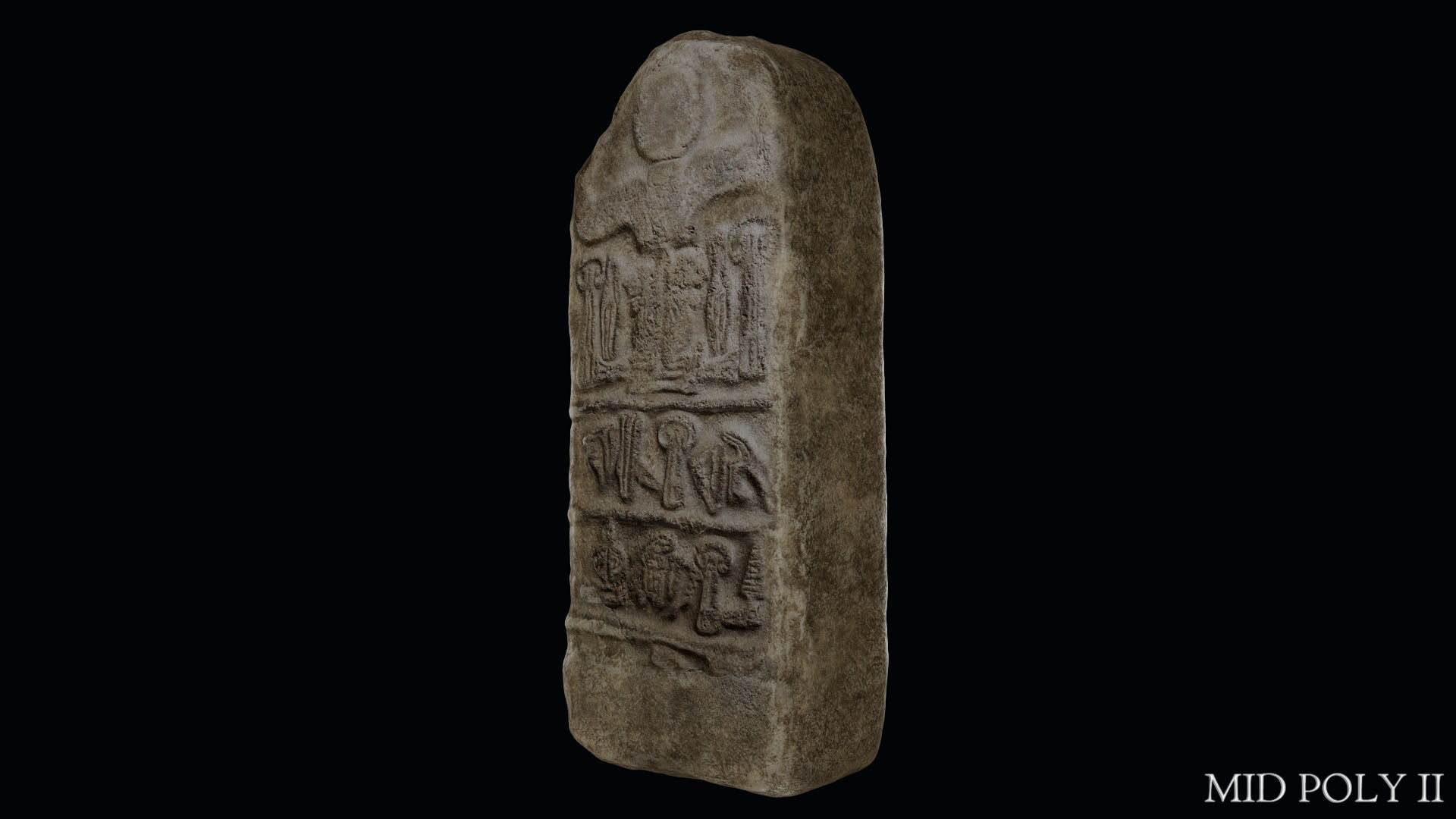 Stele of Tudhaliya IV Low-poly 3D model_57