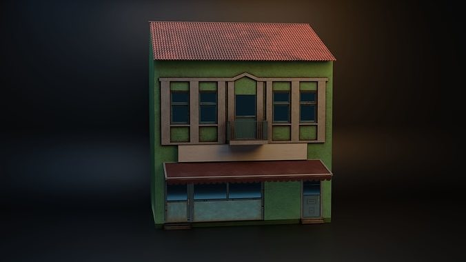 Dublex Green House 3D model
