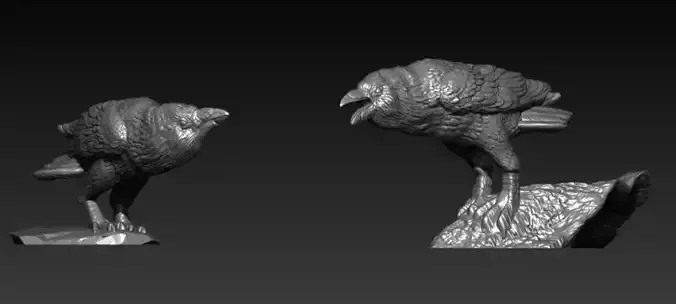 Crow miniature 