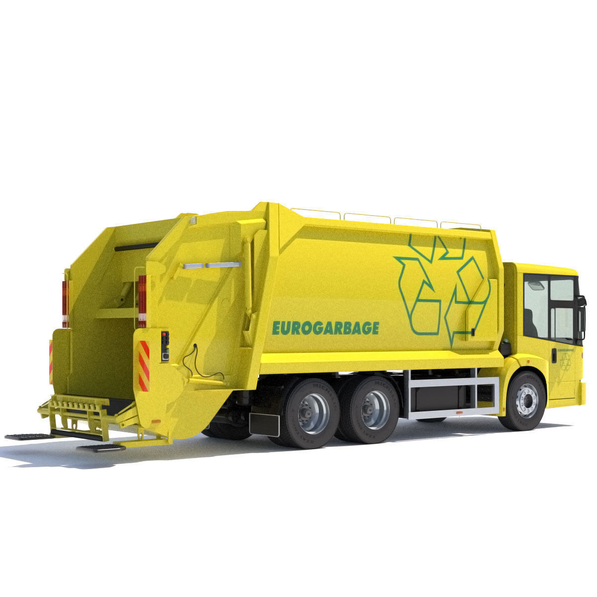 Mercedes Econic Garbage Truck 3D model_4