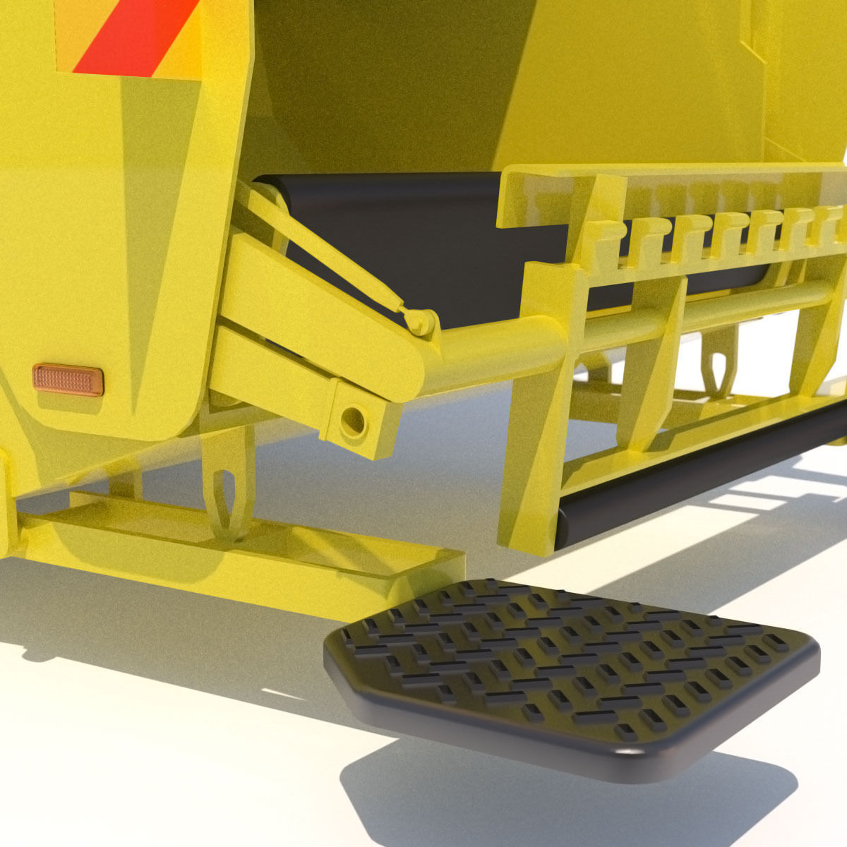 Mercedes Econic Garbage Truck 3D model_12