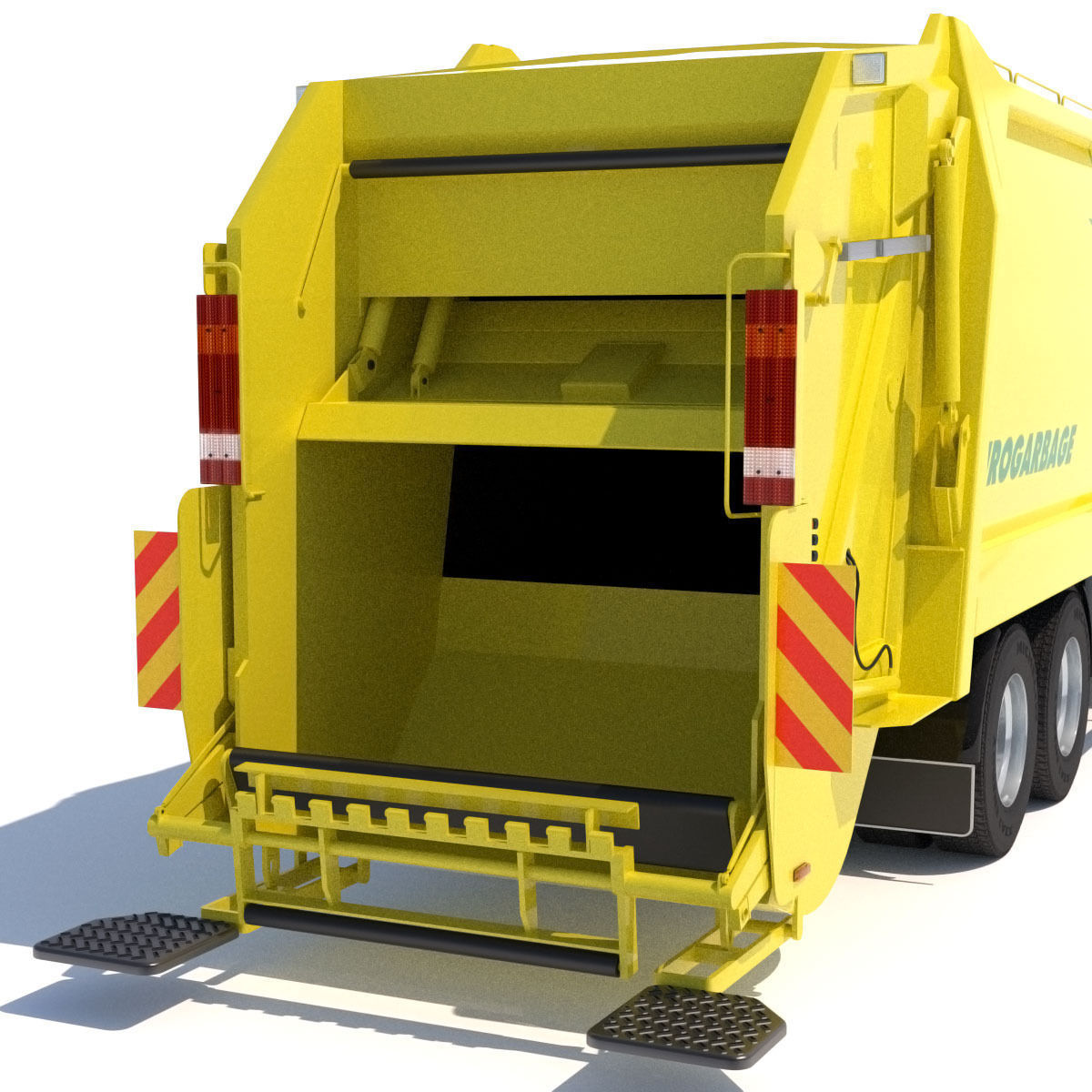 Mercedes Econic Garbage Truck 3D model_10