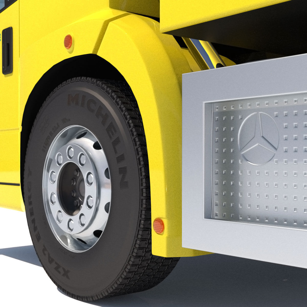 Mercedes Econic Garbage Truck 3D model_13