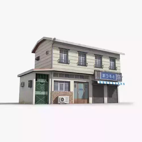 Japanese House x1 Low-poly 3D model