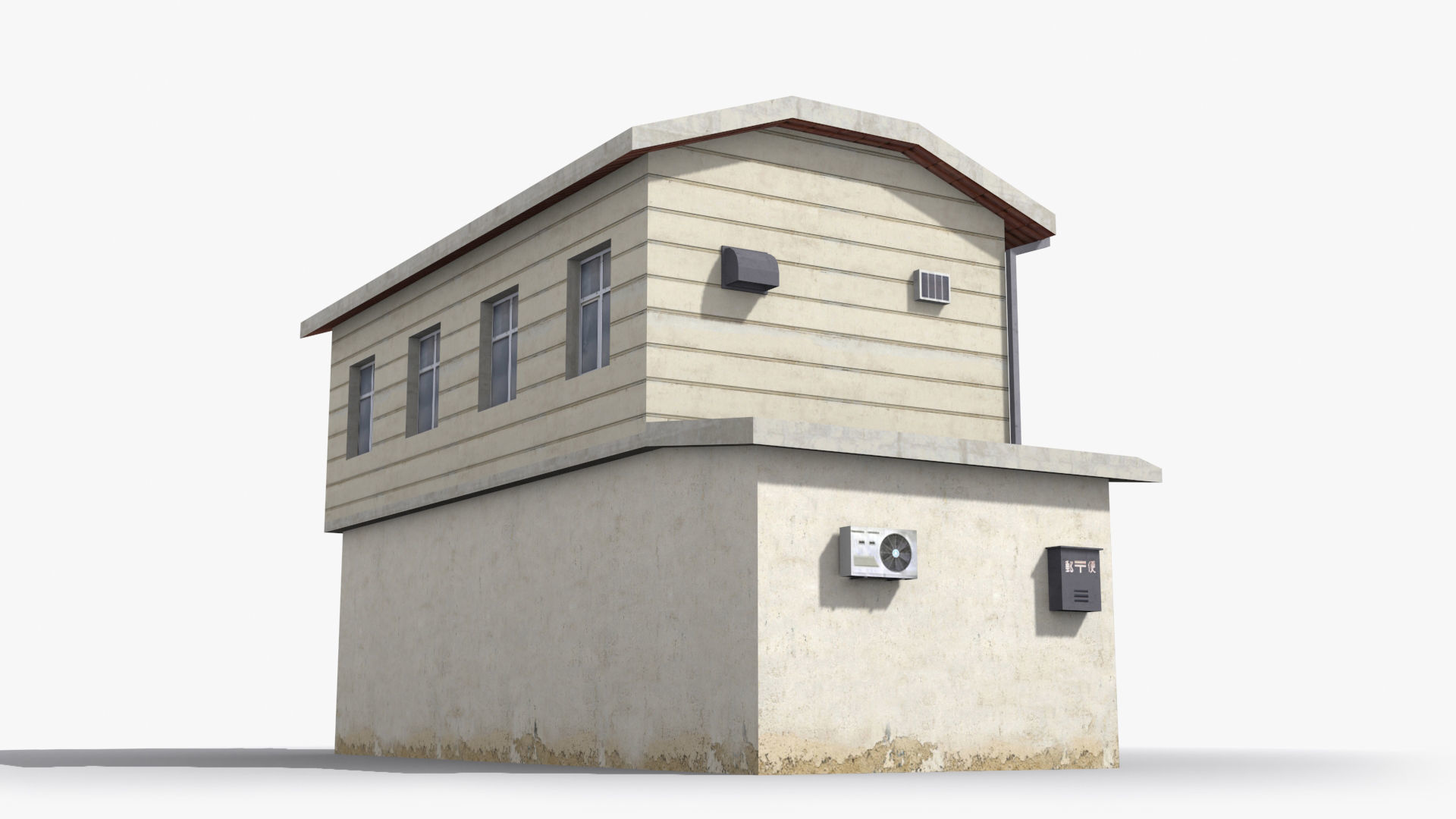 Japanese House x1 Low-poly 3D model_4