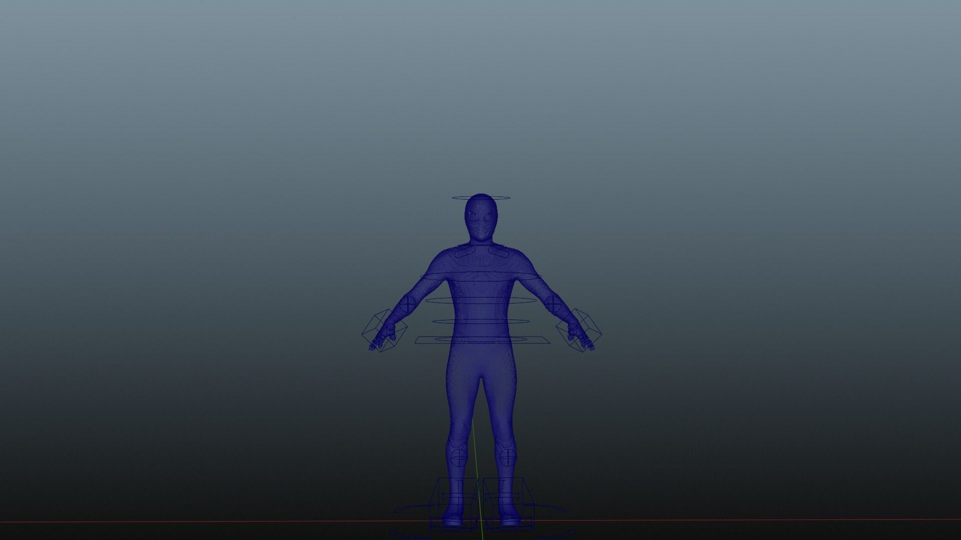 Spider-Man Iron Spider Integrated suit RIGGED - No Way Home Low-poly 3D model_4