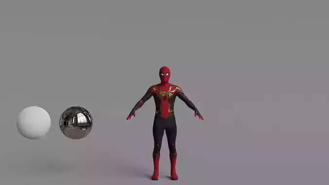Spider-Man Iron Spider Integrated suit RIGGED - No Way Home Low-poly 3D model Spider-Man Iron Spider Integrated suit RIGGED - No Way Home Low-poly 3D model
