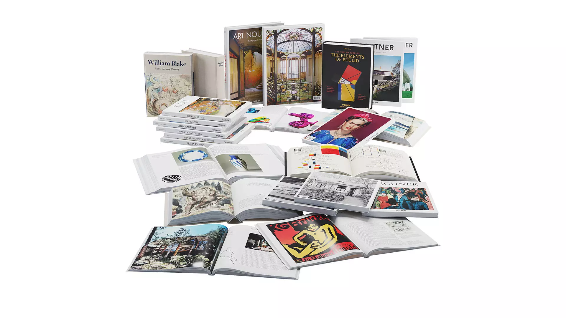 Books Set 6 book 3D model_0