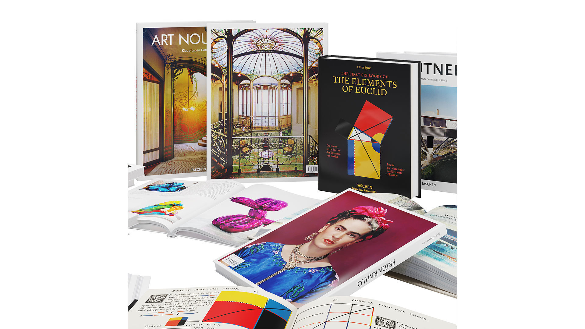 Books Set 6 book 3D model_8