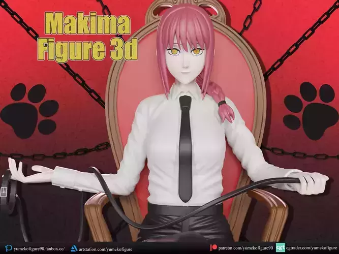 Makima figure 3d 3D print model
