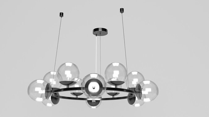 Chandelier Odeon light 3D model